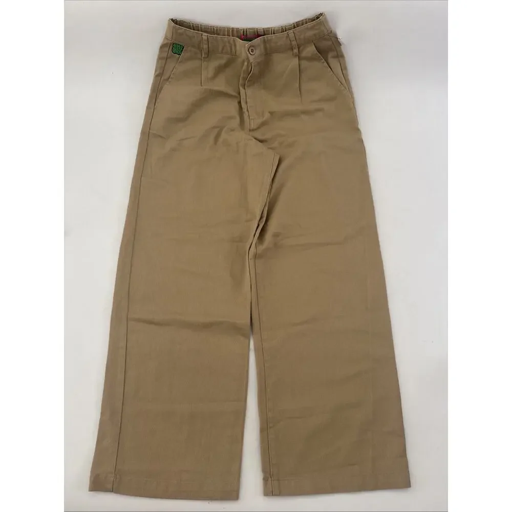 Empyre Tori SK8 Twill Pleated Trouser Incense NWT Skater Large Loose Relax Fit - Picture 2 of 13